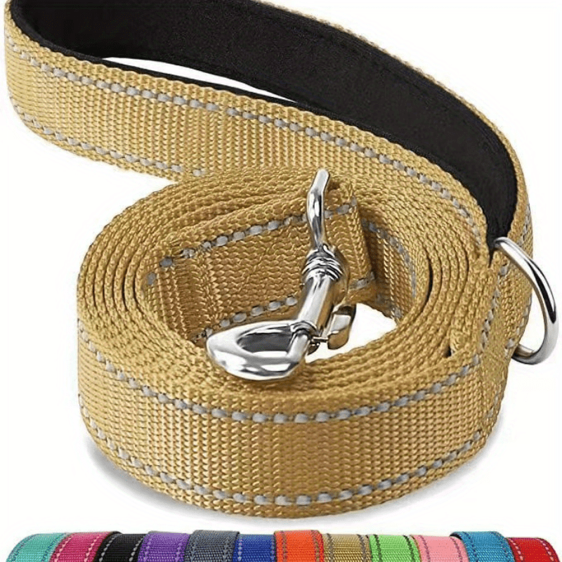 Reflective Double Sided Dog Leash with Padded Handle