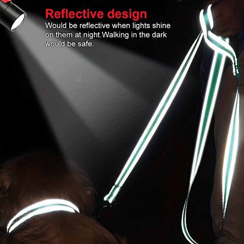 Reflective Double Sided Dog Leash with Padded Handle