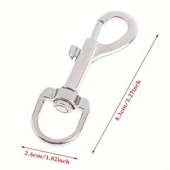83mm Zinc Alloy Swivel Snap Hook Keychain Dog Chain