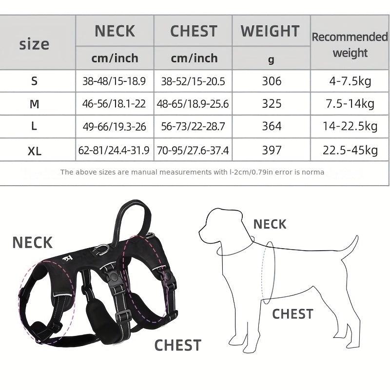 Heavy Duty Tactical Dog Harness with Handle No Pull Service Dog Vest