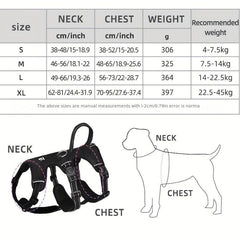 Heavy Duty Tactical Dog Harness with Handle No Pull Service Dog Vest