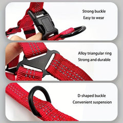 Reflective No Pull Dog Harness Soft Adjustable for Large Dogs