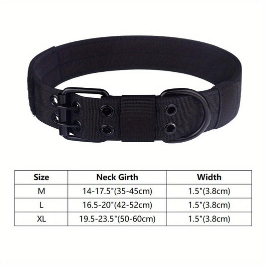 Tactical Camo Dog Collar Adjustable Durable Collar For Medium Large Dog
