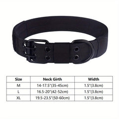 Tactical Camo Dog Collar Adjustable Durable Collar For Medium Large Dog