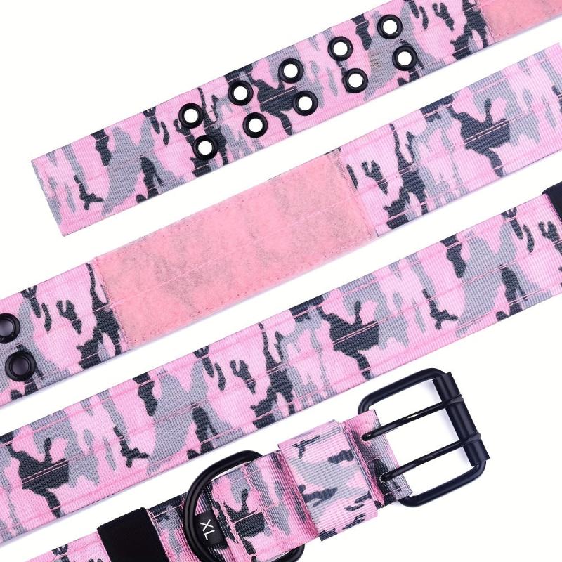 Tactical Camo Dog Collar Adjustable Durable Collar For Medium Large Dog