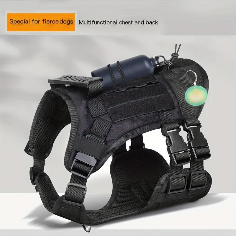 Large Dog Tactical Harness Outdoor Waterproof Chest Strap