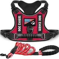 Adjustable No Pull Pet Harness & Leash Set for Dogs & Cats