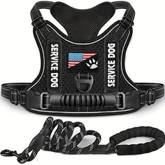 Adjustable No Pull Pet Harness & Leash Set for Dogs & Cats