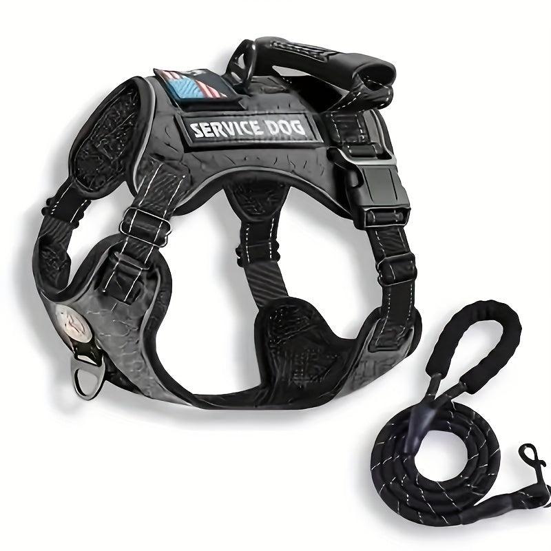 Adjustable No Pull Pet Harness & Leash Set for Dogs & Cats