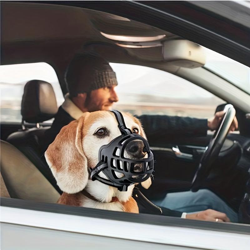 Dog Mouth Mask Adjustable Breathable Small Medium Large