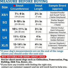 Dog Mouth Mask Adjustable Breathable Small Medium Large