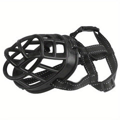 Dog Mouth Mask Adjustable Breathable Small Medium Large