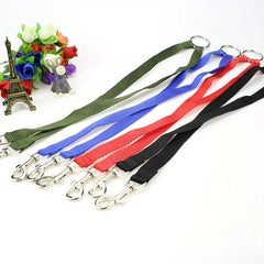 Nylon Double Lead Leash Pet Traction Rope for Dogs