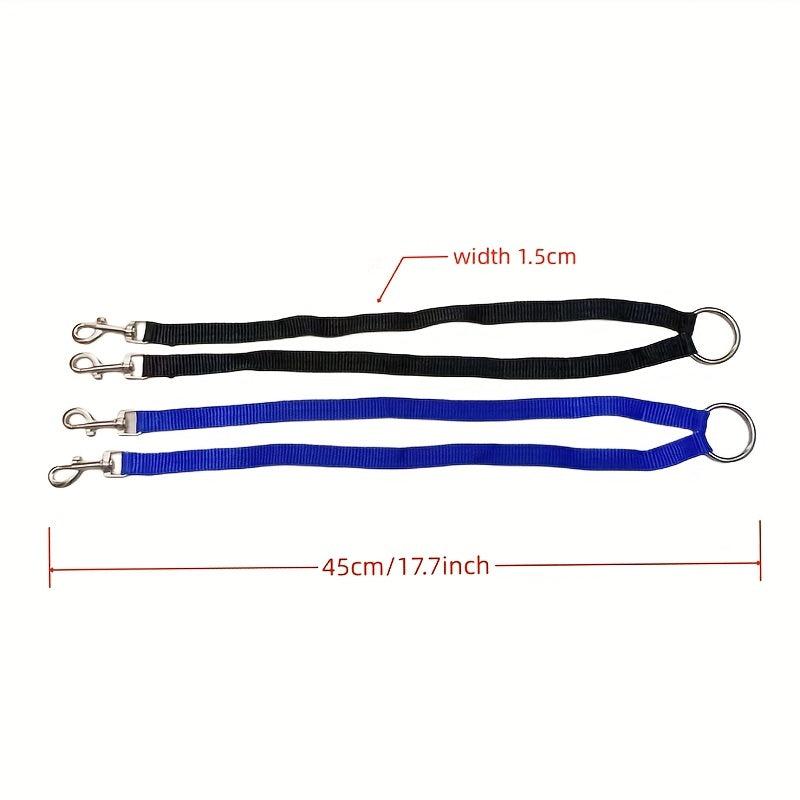 Nylon Double Lead Leash Pet Traction Rope for Dogs
