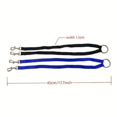 Nylon Double Lead Leash Pet Traction Rope for Dogs