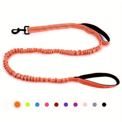 Heavy Duty Bungee Dog Leash w/ Shock Absorption 2 Padded Handles