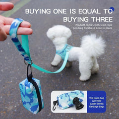 Breathable Mesh Dog Vest Harness Set with Leash and Bag for Small/Medium Dogs