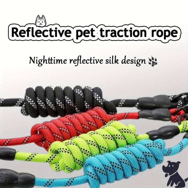 Reflective Dog Leash Nylon Rope for Small Medium Dogs