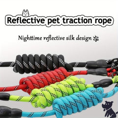 Reflective Dog Leash Nylon Rope for Small Medium Dogs