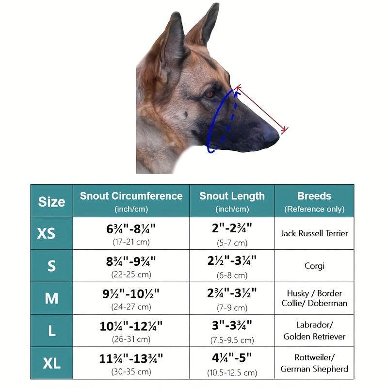 Breathable Soft Mesh Dog Muzzle for Small to Large Dogs