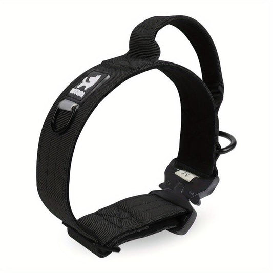 Adjustable Tactical Dog Collar for Medium/Large Dogs