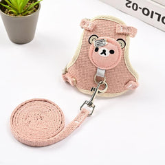 Breathable Mesh Harness Vest and Leash Set for Stylish Pet Walks