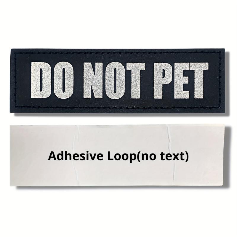 Reflective Do Not Pet Dog Vest Patches for Safety