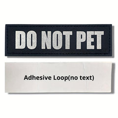 Reflective Do Not Pet Dog Vest Patches for Safety