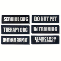 Reflective Do Not Pet Dog Vest Patches for Safety