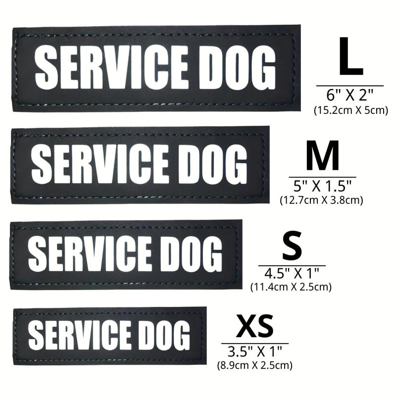 Reflective Do Not Pet Dog Vest Patches for Safety