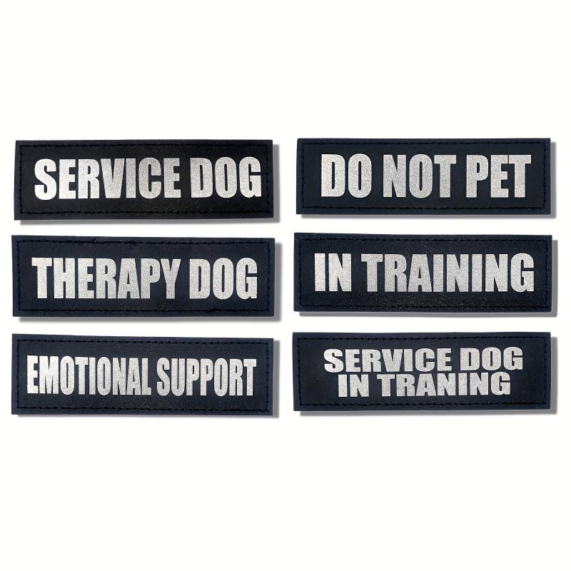 Reflective Do Not Pet Dog Vest Patches for Safety