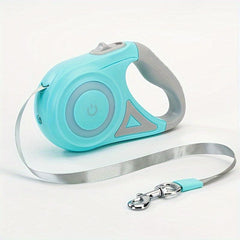 Light-Up Retractable LED Dog Leash with Adjustable Tractor Rope