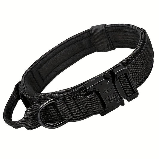 Nylon Tactical Dog Training Collar for Large & Medium Dogs