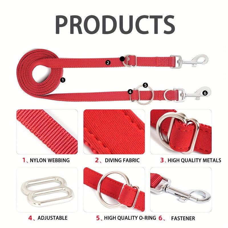 Nylon Double Headed Dog Leash Outdoor Running Multifunctional Rope