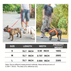 Nylon Double Headed Dog Leash Outdoor Running Multifunctional Rope