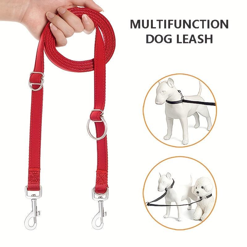 Nylon Double Headed Dog Leash Outdoor Running Multifunctional Rope