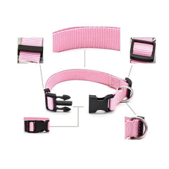 Adjustable Nylon Dog Collar Durable Pet Collar For Small Medium Dog Cats
