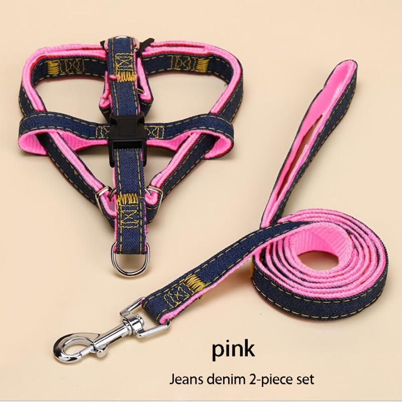 Cowboy Dog Leash & Harness Set - Small Medium Large Dogs