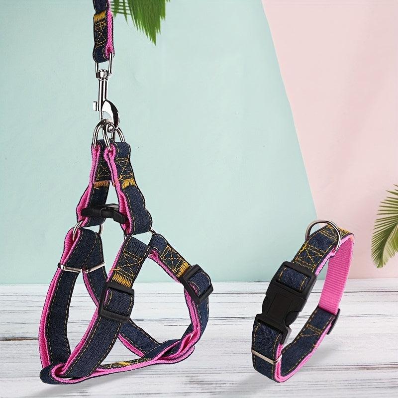 Cowboy Dog Leash & Harness Set - Small Medium Large Dogs
