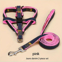 Cowboy Dog Leash & Harness Set - Small Medium Large Dogs