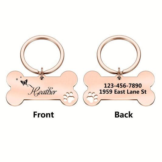Personalized Dog Collar with Custom Name and Phone Number