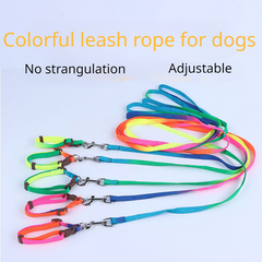 Soft Handle Nylon Pet Leash and Collar Set for Small and Medium Dogs