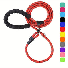 Taglory Reflective Slip Lead Dog Leash 6 Ft with Padded Handle