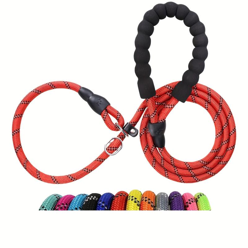Taglory Reflective Slip Lead Dog Leash 6 Ft with Padded Handle