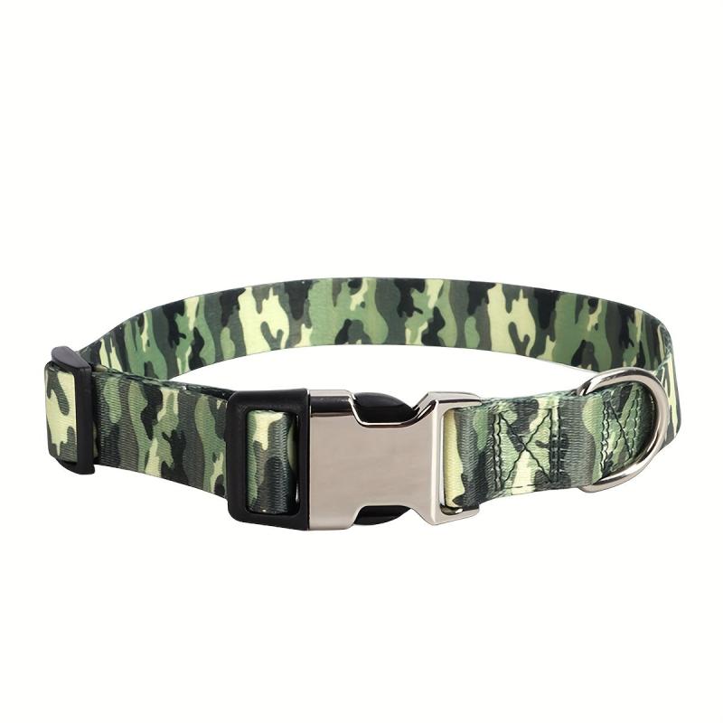 Camouflage Adjustable Dog Collar Soft Breathable for Small Medium Large Dogs