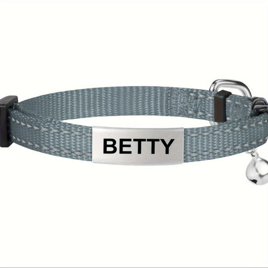 Stylish Reflective Cat Collar with Bell