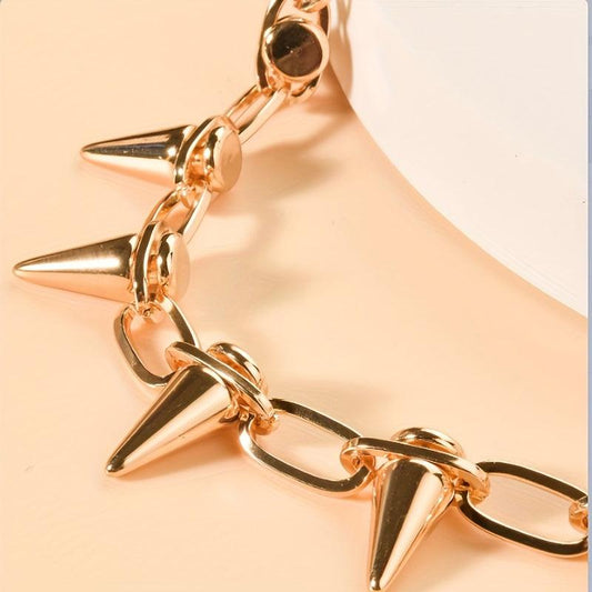 Pet Bite Resistant Spike Rivet Choker Necklace