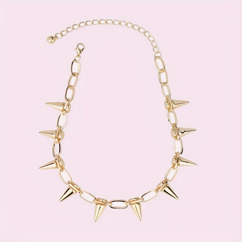 Pet Bite Resistant Spike Rivet Choker Necklace