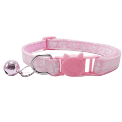 Paw Print Cat Collar Outdoor Adjustable Safety Bell