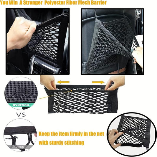 Dog Car Net Barrier Auto Safety Mesh Organizer Bag